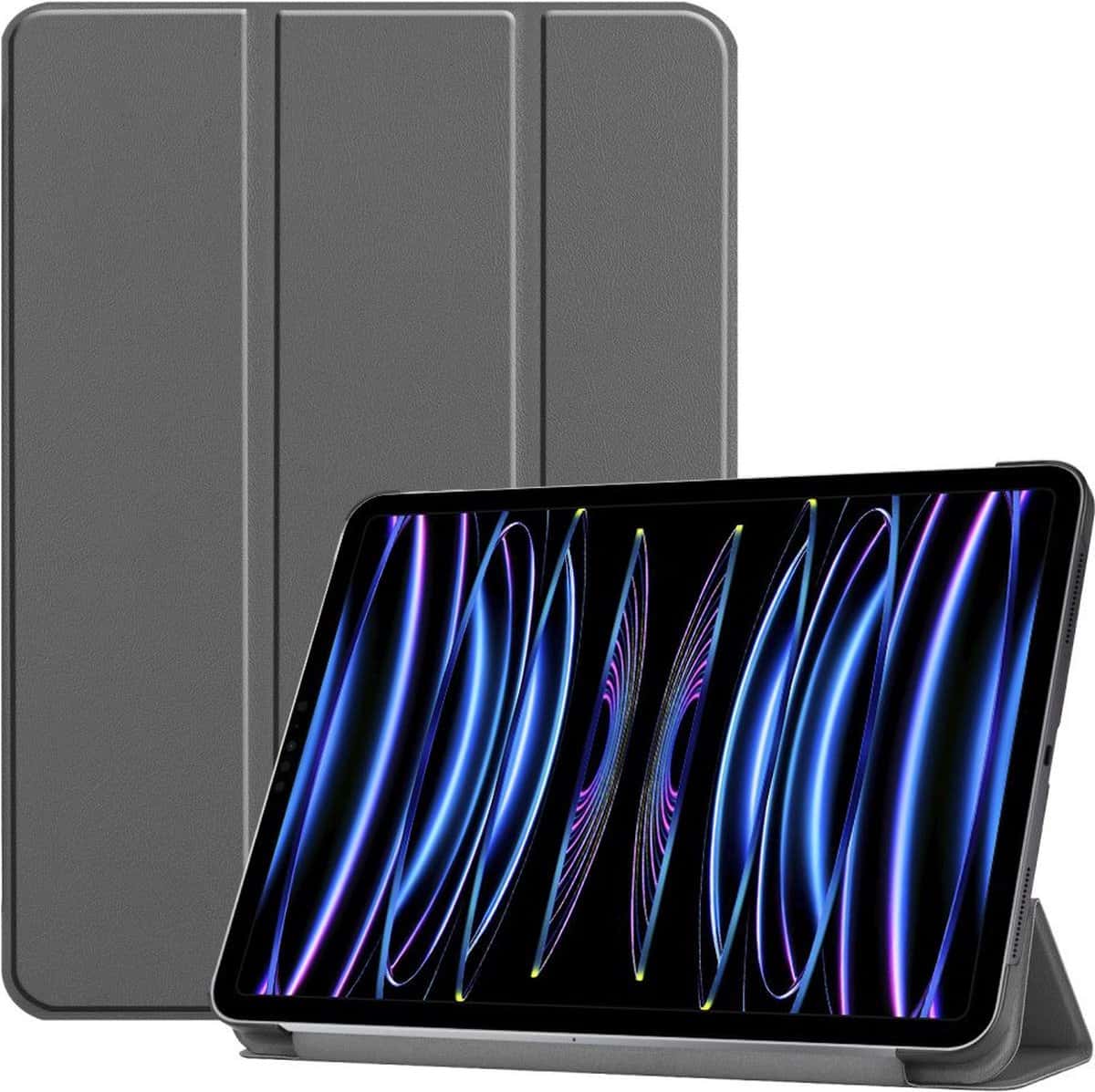 Just in Case Smart Tri-Fold Kunstleder-Hülle für iPad Pro 12.9 (2021) - grau