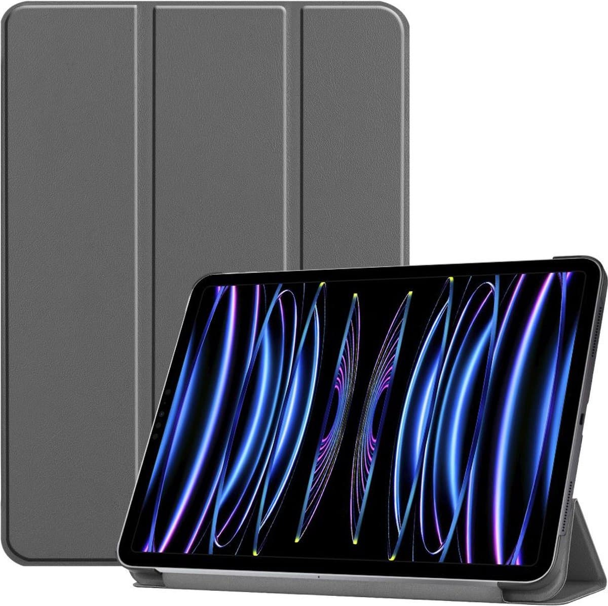 Just in Case Smart Tri-Fold Kunstleder-Hülle für iPad Pro 12.9 (2021) - grau