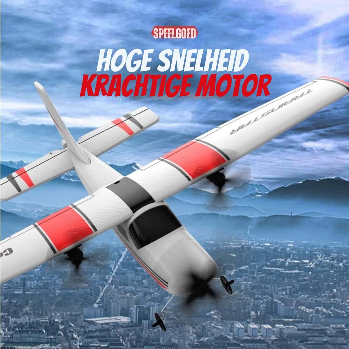 Nexar Ferngesteuertes Flugzeug - RC Propellerflugzeug mit Gyro-Stabilisierung - Ferngesteuertes Flugzeug - für Kinder & Anfänger - Inkl. 3 Batterien